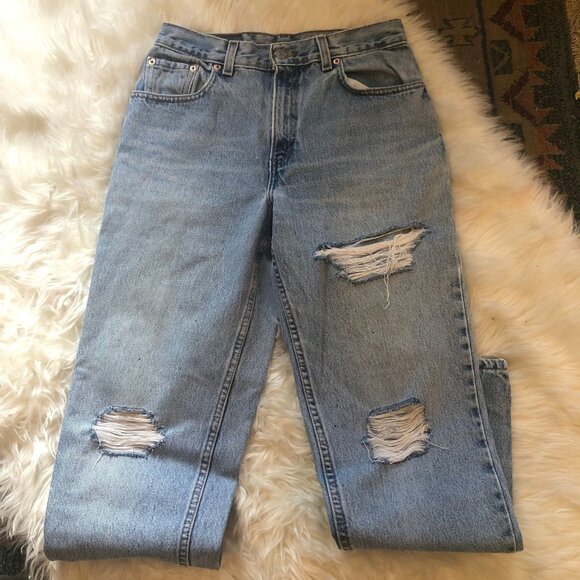 Vintage 80s Levi’s 550 relaxed fit  distressed - Picture 9 of 10